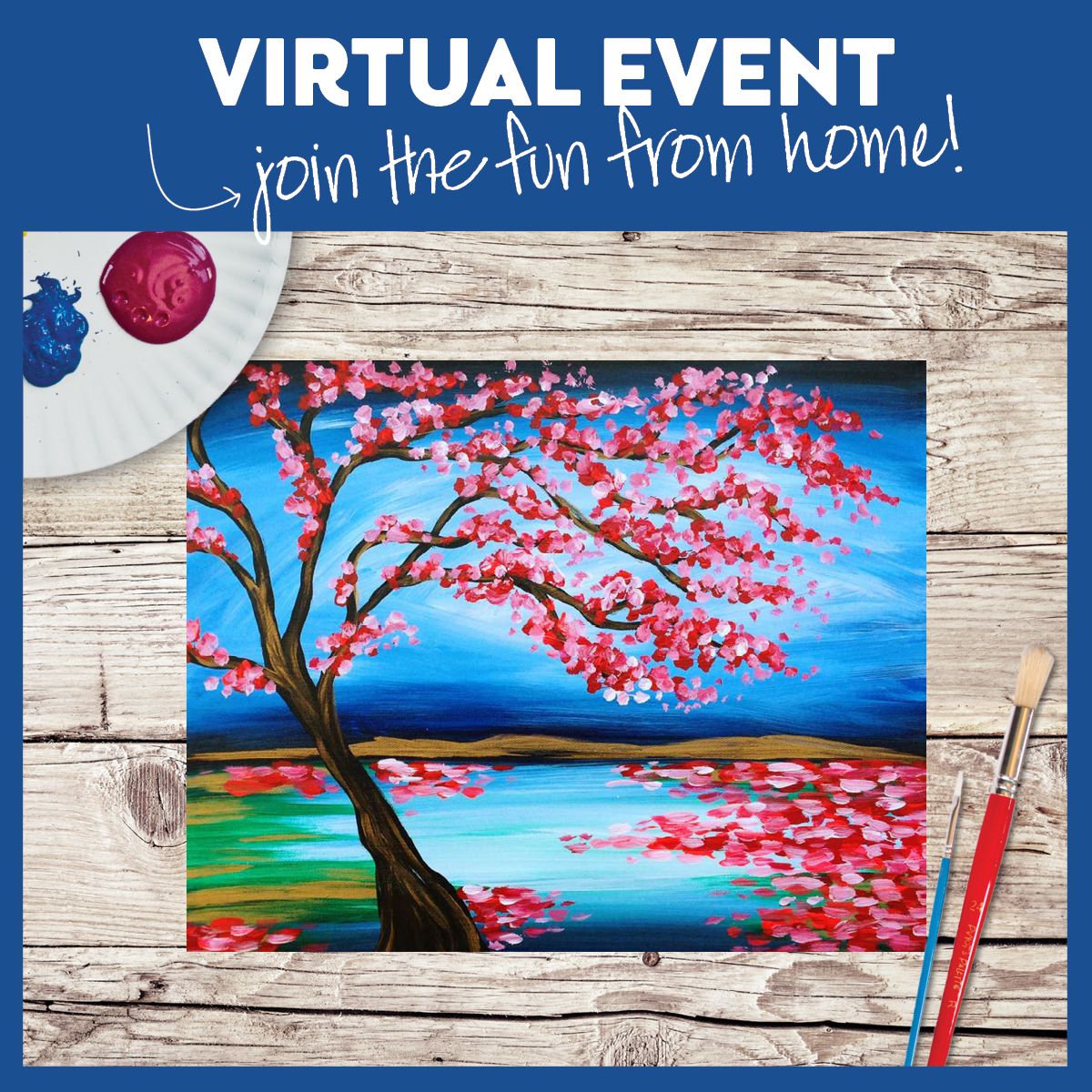 LIVE INTERACTIVE VIRTUAL CLASS - ART KIT INCLUDED (HAVE SUPPLIES? THEN IT'S ONLY $15!)